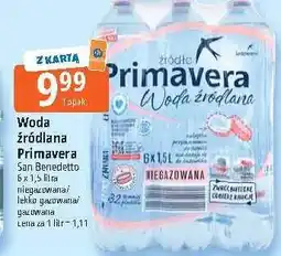 E.Leclerc Woda źródlana niegazowana Primavera 6-pak oferta