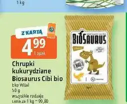 E.Leclerc Chrupki kukurydziane Biosaurus Cibi bio oferta