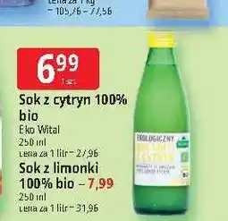 E.Leclerc Sok z cytryn bio EkoWital 100% oferta