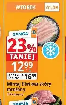 E.Leclerc Mintaj filet bez skóry mrożony oferta