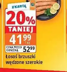E.Leclerc Łosoś brzuszki wędzone szerokie oferta