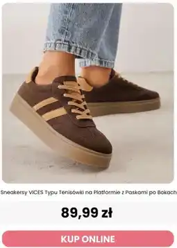 Renee Sneakersy VICES typu tenisówki na platformie z paskami po bokach oferta