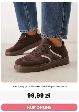Renee Sneakersy przed kostkę z ozdobnymi detalami reneé oferta