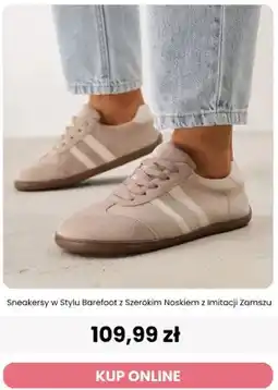 Renee Sneakersy w stylu barefoot z szerokim noskiem z imitacji zamszu Renee oferta