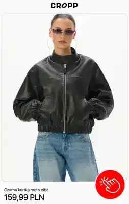 Cropp Czarna kurtka moto vibe Cropp oferta