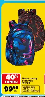 Carrefour Plecak szkolny Coolpack Factor oferta