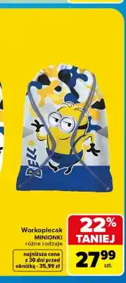 Carrefour Workoplecak Minionki oferta