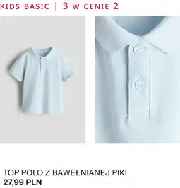 H&M Top polo z bawełnianej piki H&M oferta