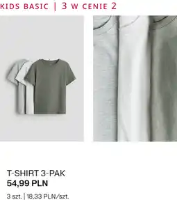 H&M H&M Kids Basic T-shirt 3-pak oferta