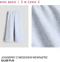 H&M Joggersy z meszkiem wewnątrz H&M Kids Basic oferta