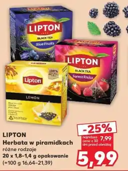 Kaufland LIPTON Herbata w piramidkach oferta