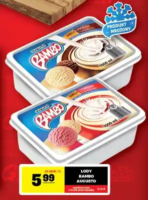 Lody waniliowo-truskawkowe Bambo Augusto