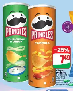 Dino Chipsy Pringles Paprika oferta