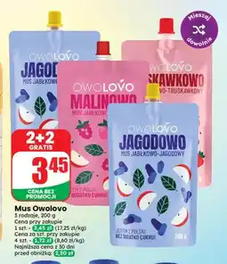 Dino Mus jabłkowo-jagodowy Owolovo oferta