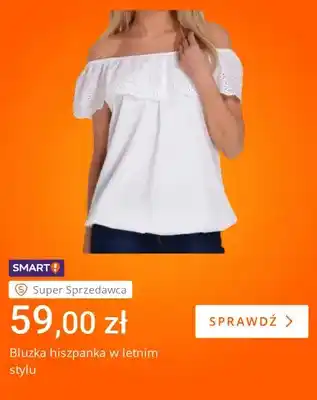 Bluzka hiszpanka w letnim stylu