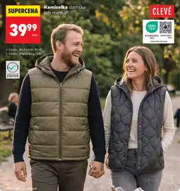 Biedronka Kamizelka damska lub męska CLEVÉ oferta