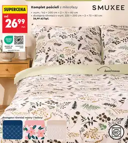 Biedronka Komplet pościeli z mikrofazy SMUKEE oferta