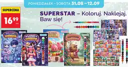 Biedronka Kolorowanki i naklejki Superstar oferta