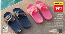 Biedronka Klapki damskie lub męskie Go Active oferta