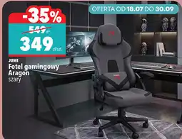 Biedronka JUMI Fotel gamingowy Aragon szary oferta
