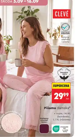 Biedronka Piżama damska CLEVÉ oferta