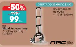 Biedronka Wózek transportowy NAC 2-kołowy składany oferta