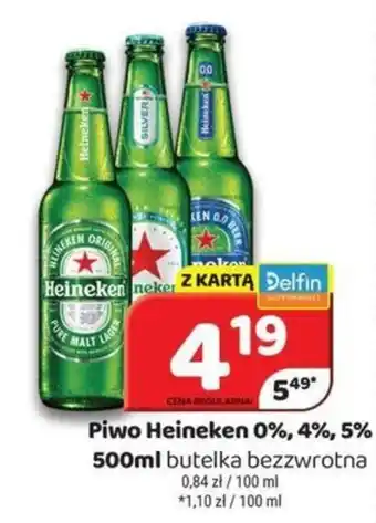Piwo Heineken 0%, 4%, 5%