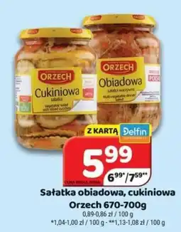 Delfin Sałatka obiadowa, cukiniowa Orzech oferta