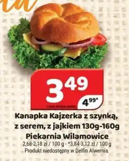 Delfin Kanapka Kaizerka z szynką, z serem, z jajkiem oferta