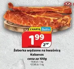 Delfin Żeberka wędzone na kwaśnicę Kabanos oferta