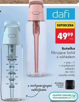 Biedronka Butelka filtrująca Solid z wkładem oferta