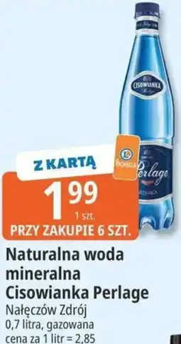 E.Leclerc Naturalna woda mineralna Cisowianka Perlage Nałęczów Zdrój oferta