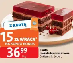 E.Leclerc Ciasto czekoladowo-wiśniowe Cukiernia E. Leclerc oferta
