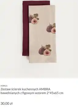 Homla HOMLA Zestaw ścierek kuchennych AMBRA bawełnianych z figowym wzorem 2*45x65 cm oferta