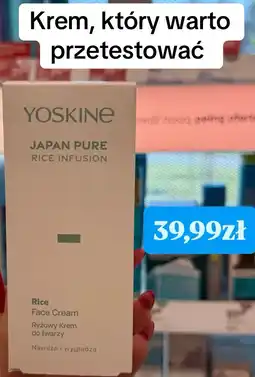 Rossmann YOSKINE JAPAN PURE RICE INFUSION Ryżowy Krem do twarzy oferta