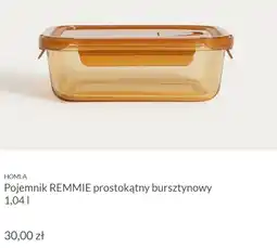 Homla Pojemnik REMMIE prostokątny bursztynowy oferta
