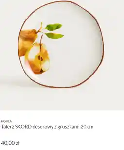 Homla HOMLA Talerz SKORD deserowy z gruszkami 20 cm oferta