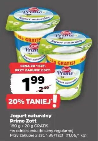 Netto Jogurt naturalny Primo Zott oferta
