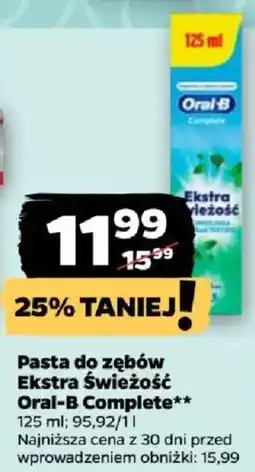 Netto Pasta do zębów Ekstra Świetność Oral-B Complete oferta