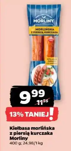 Netto Kiełbasa morlińska z piersią kurczaka Morlina oferta