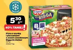 Netto Pizza z szynką i pieczarkami z sosem czosnkowym Rigga Dr.Oetker oferta