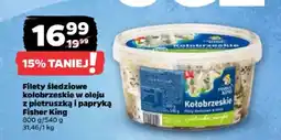 Netto Filety śledziowe kołobrzeskie w oleju z pietruszką i papryką Fisher King oferta