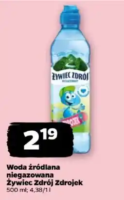 Netto Woda źródłana niegazowana Żywiciel Zdrój Zdrojek oferta