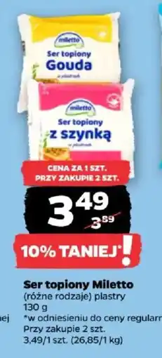 Netto Ser topiony Miletto oferta