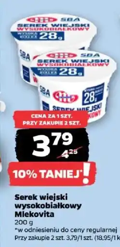 Netto Serek wiejski wysokobiałkowy Mlekovita oferta