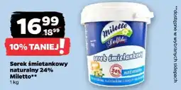 Netto Serek śmietankowy naturalny 24% Mileto oferta