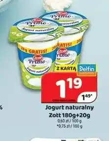 Delfin Jogurt naturalny Zott Primo oferta