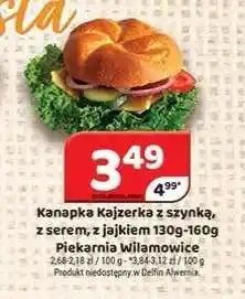 Delfin Kanapka Kajzerka z szynką Piekarnia Wilamowice oferta