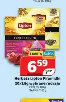 Delfin Herbata Lipton Piramidki Forest Fruits oferta