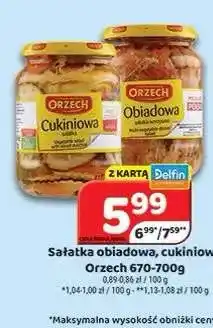 Delfin Sałatka obiadowa Orzech oferta